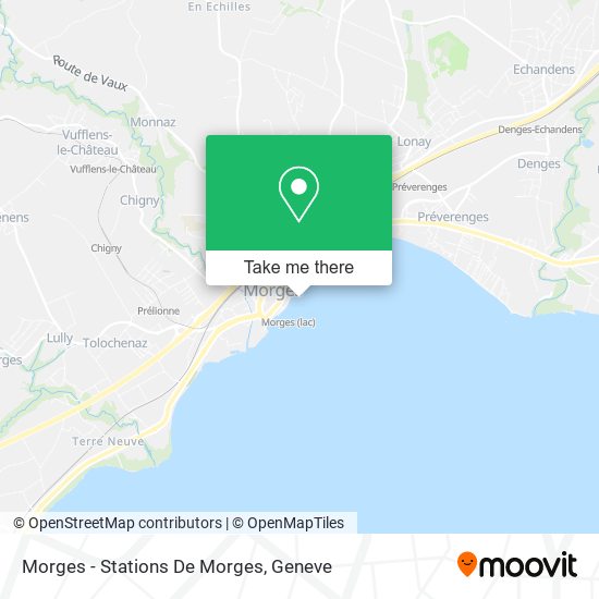Morges - Stations De Morges map