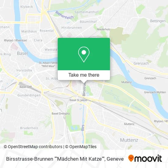 Birsstrasse-Brunnen ""Mädchen Mit Katze"" map