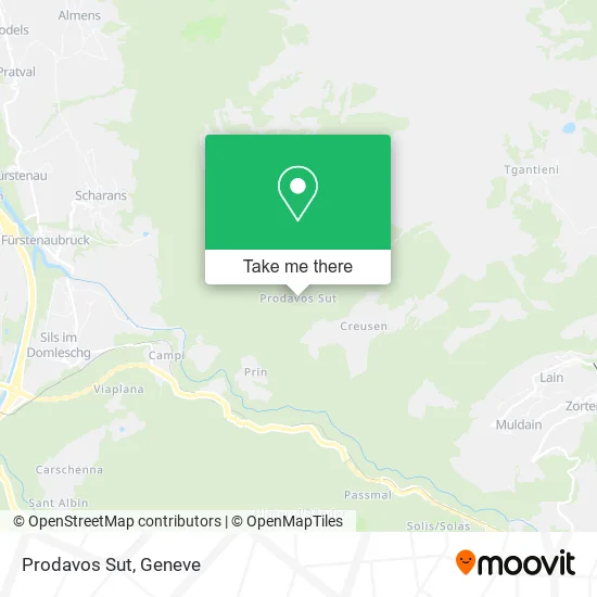 Prodavos Sut map