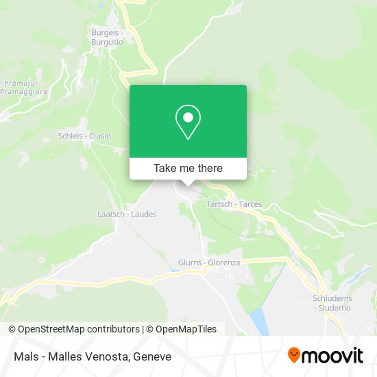 Mals - Malles Venosta map