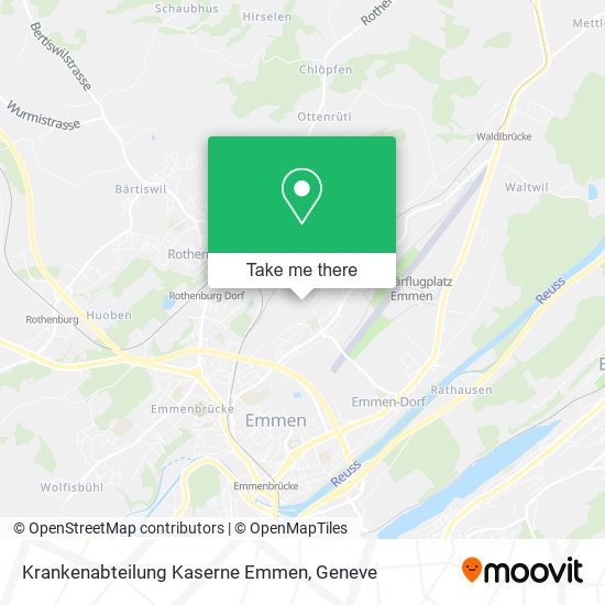 Krankenabteilung Kaserne Emmen map