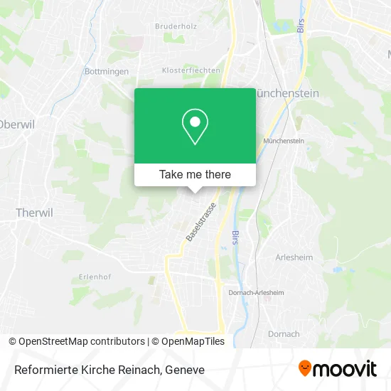 Reformierte Kirche Reinach map