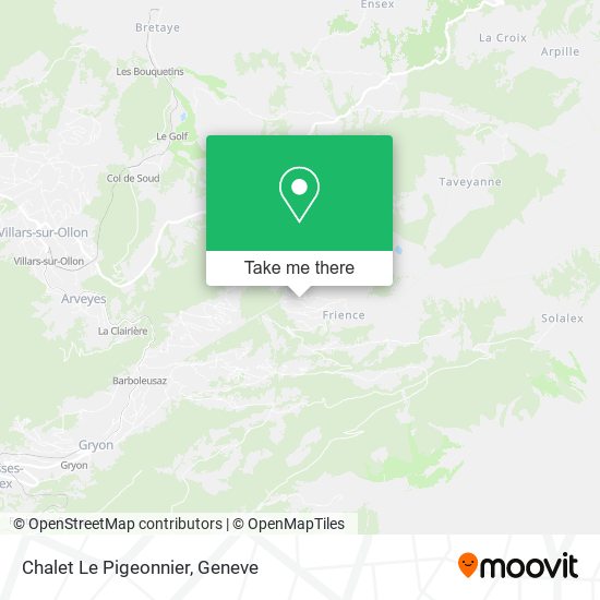 Chalet Le Pigeonnier map