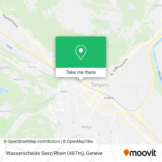 Wasserscheide Seez / Rhein (487m) map
