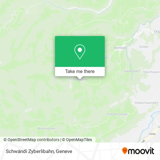 Schwändi Zyberlibahn map
