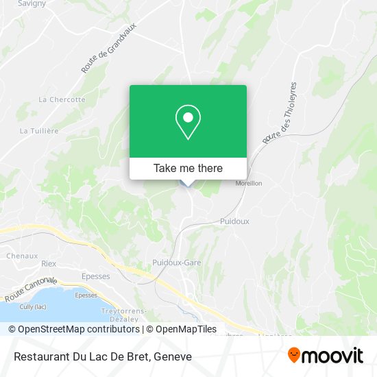 Restaurant Du Lac De Bret map