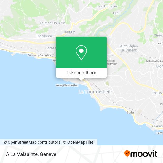 A La Valsainte map