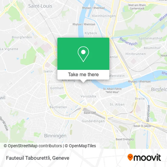 Fauteuil Tabourettli map