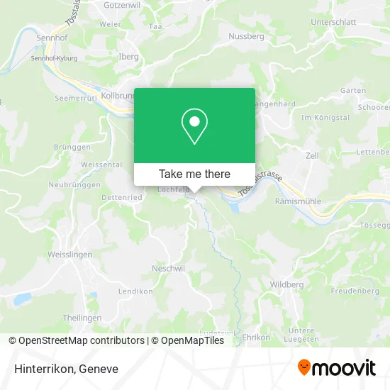 Hinterrikon map
