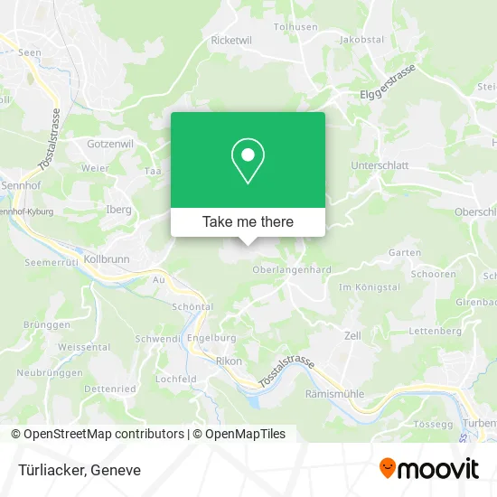 Türliacker map