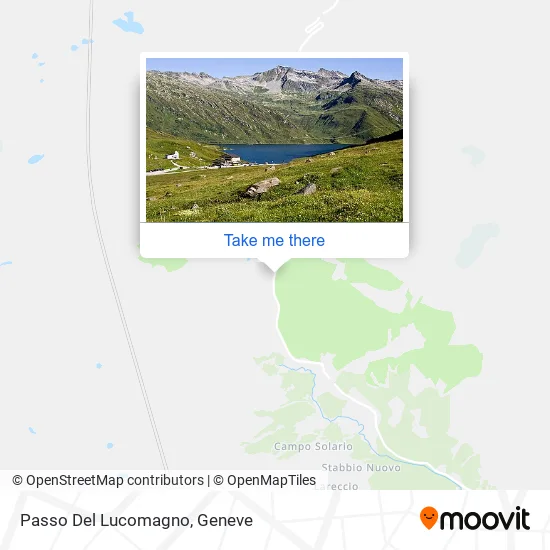 Passo Del Lucomagno map