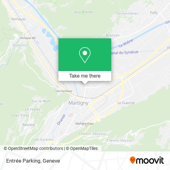 Entrée Parking map