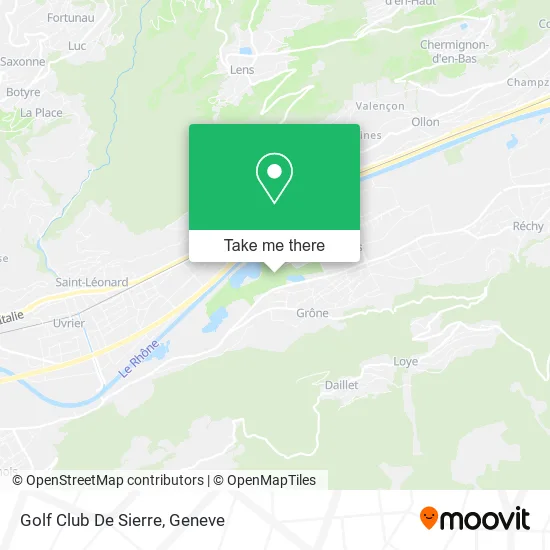 Golf Club De Sierre map