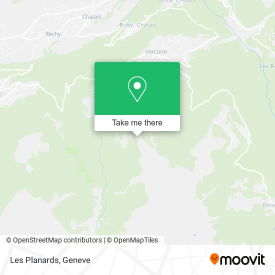 Les Planards map