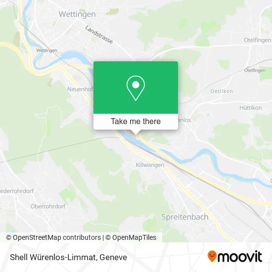 Shell Würenlos-Limmat map