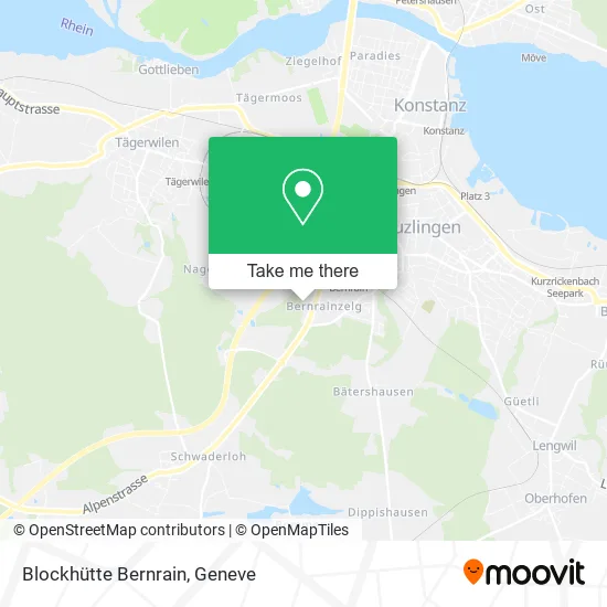 Blockhütte Bernrain map