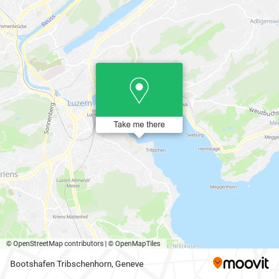 Bootshafen Tribschenhorn map