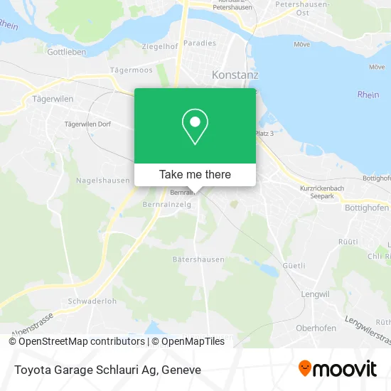 Toyota Garage Schlauri Ag map