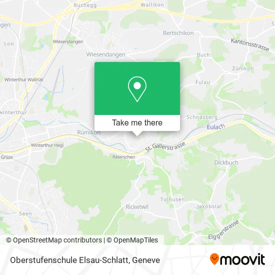 Oberstufenschule Elsau-Schlatt map