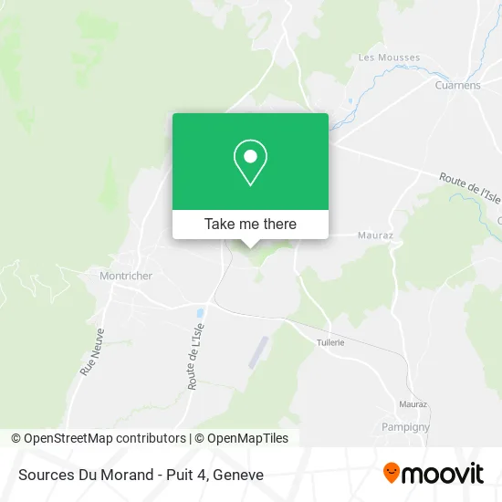 Sources Du Morand - Puit 4 map