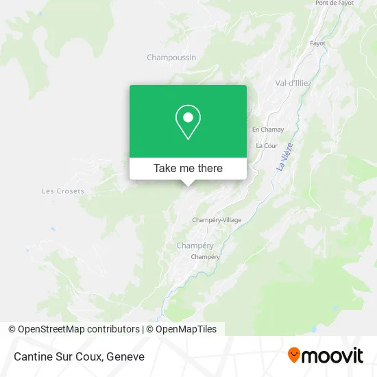 Cantine Sur Coux map