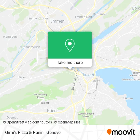 Gimi's Pizza & Panini map
