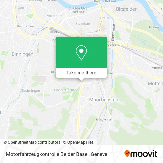 Motorfahrzeugkontrolle Beider Basel plan