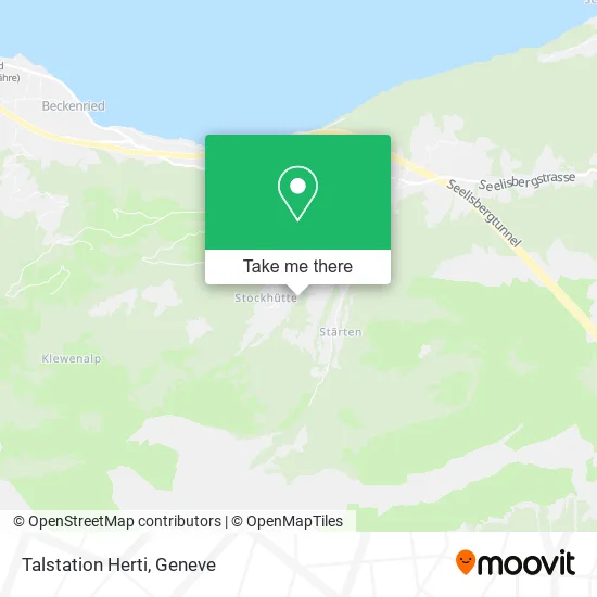 Talstation Herti map