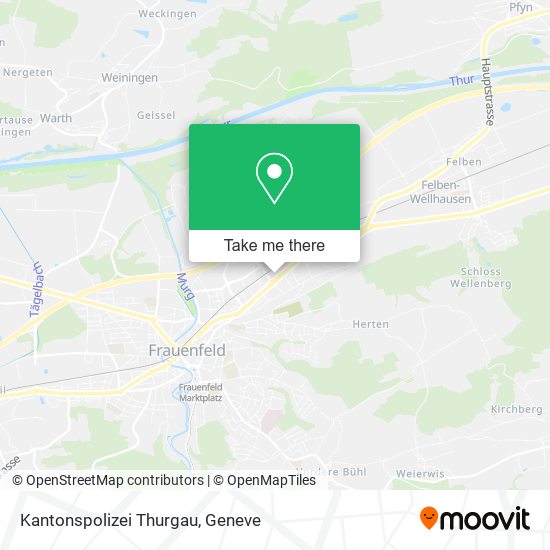 Kantonspolizei Thurgau map
