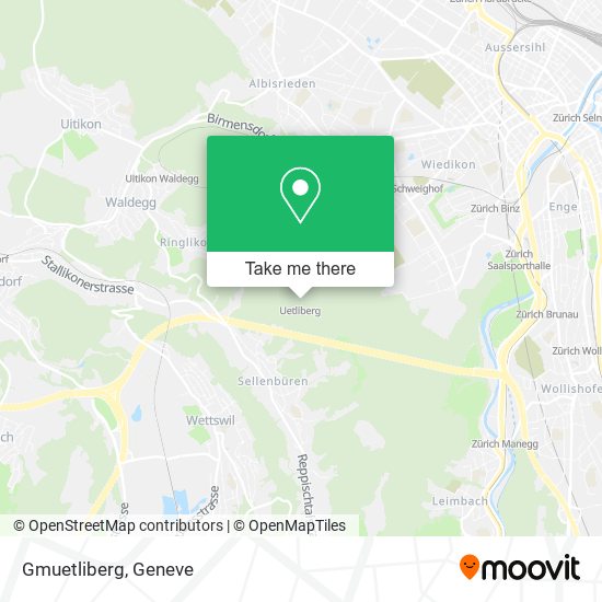 Gmuetliberg map