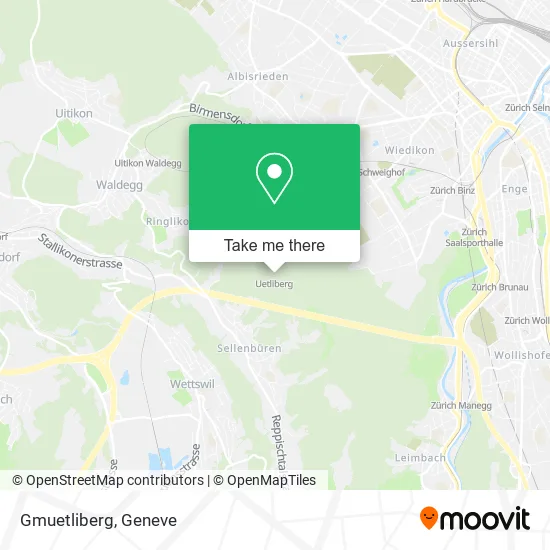 Gmuetliberg map