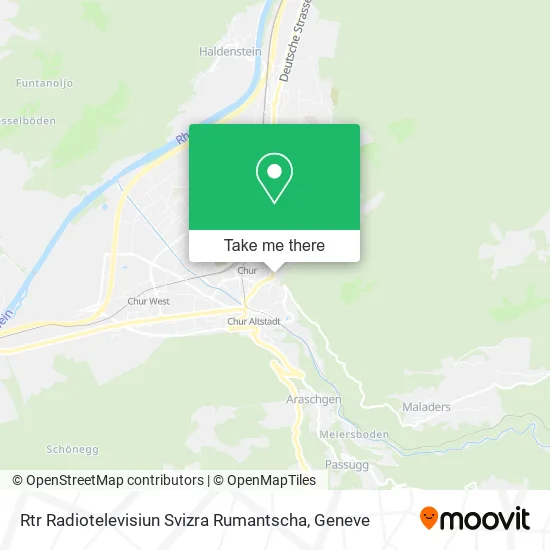 Rtr Radiotelevisiun Svizra Rumantscha map