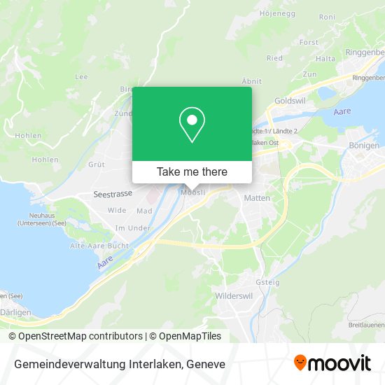 Gemeindeverwaltung Interlaken map