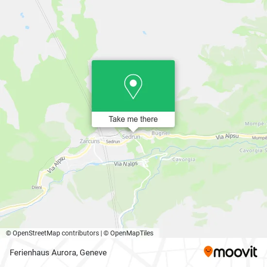 Ferienhaus Aurora map