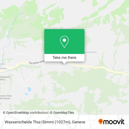 Wasserscheide Thur / Simmi (1027m) map