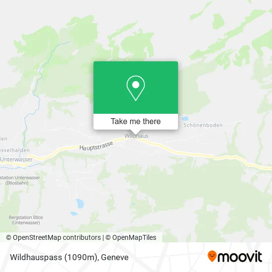 Wildhauspass (1090m) map