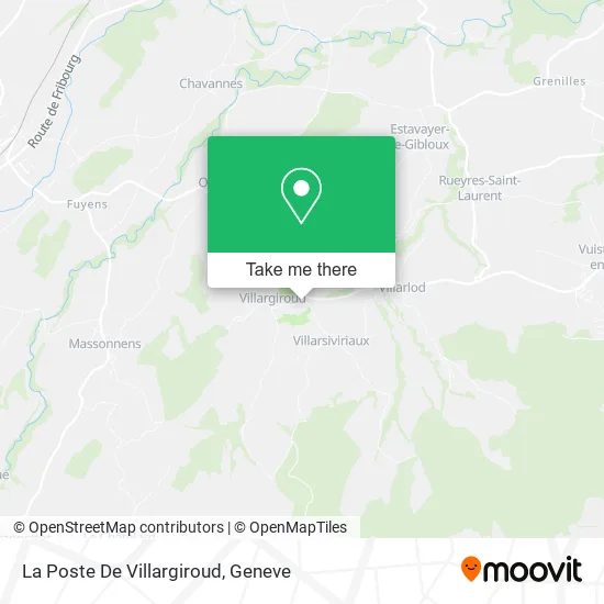 La Poste De Villargiroud map