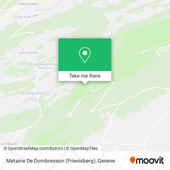 Métairie De Dombresson (Frienisberg) map