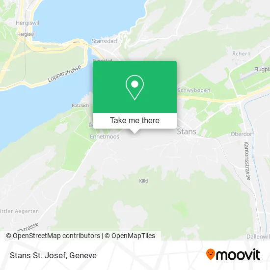 Stans St. Josef map