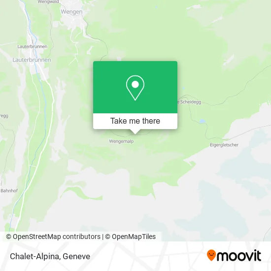 Chalet-Alpina map