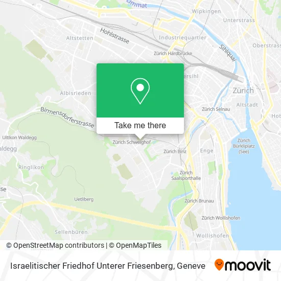 Israelitischer Friedhof Unterer Friesenberg map