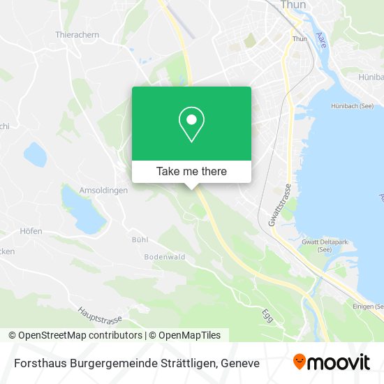 Forsthaus Burgergemeinde Strättligen map