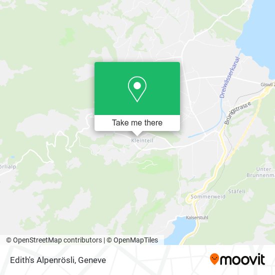Edith's Alpenrösli map