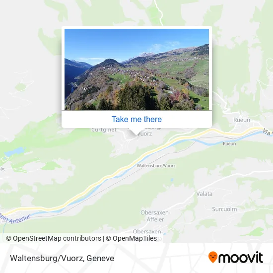 Waltensburg/Vuorz map