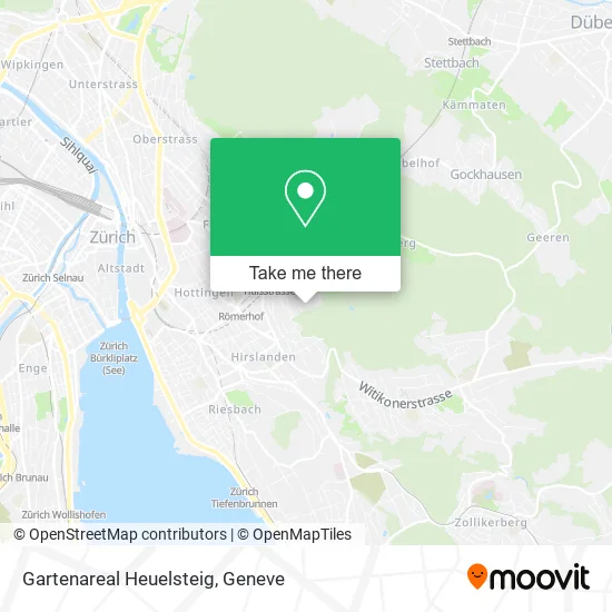 Gartenareal Heuelsteig map