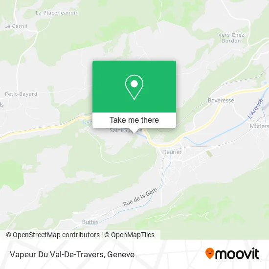 Vapeur Du Val-De-Travers map