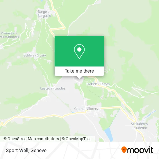 Sport Well map
