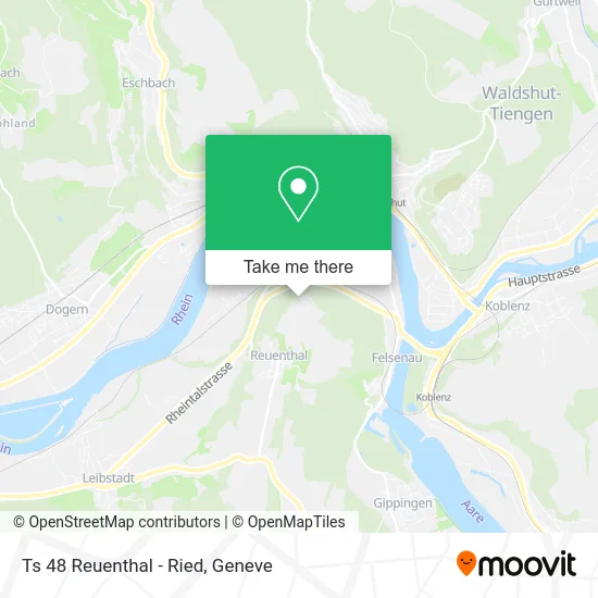 Ts 48 Reuenthal - Ried map