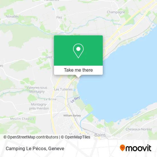 Camping Le Pécos map