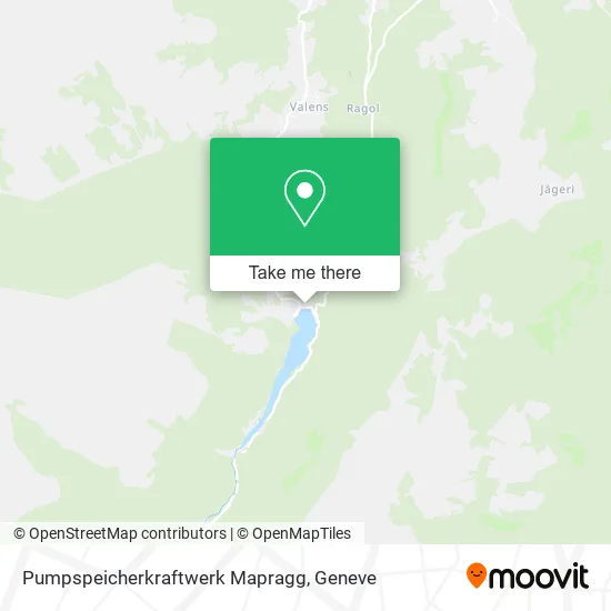 Pumpspeicherkraftwerk Mapragg map